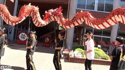 Zip あおぞらキャラバンに龍踊部が出演しました 鶴鳴学園 長崎女子高等学校