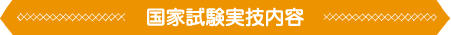 国家試験実技内容
