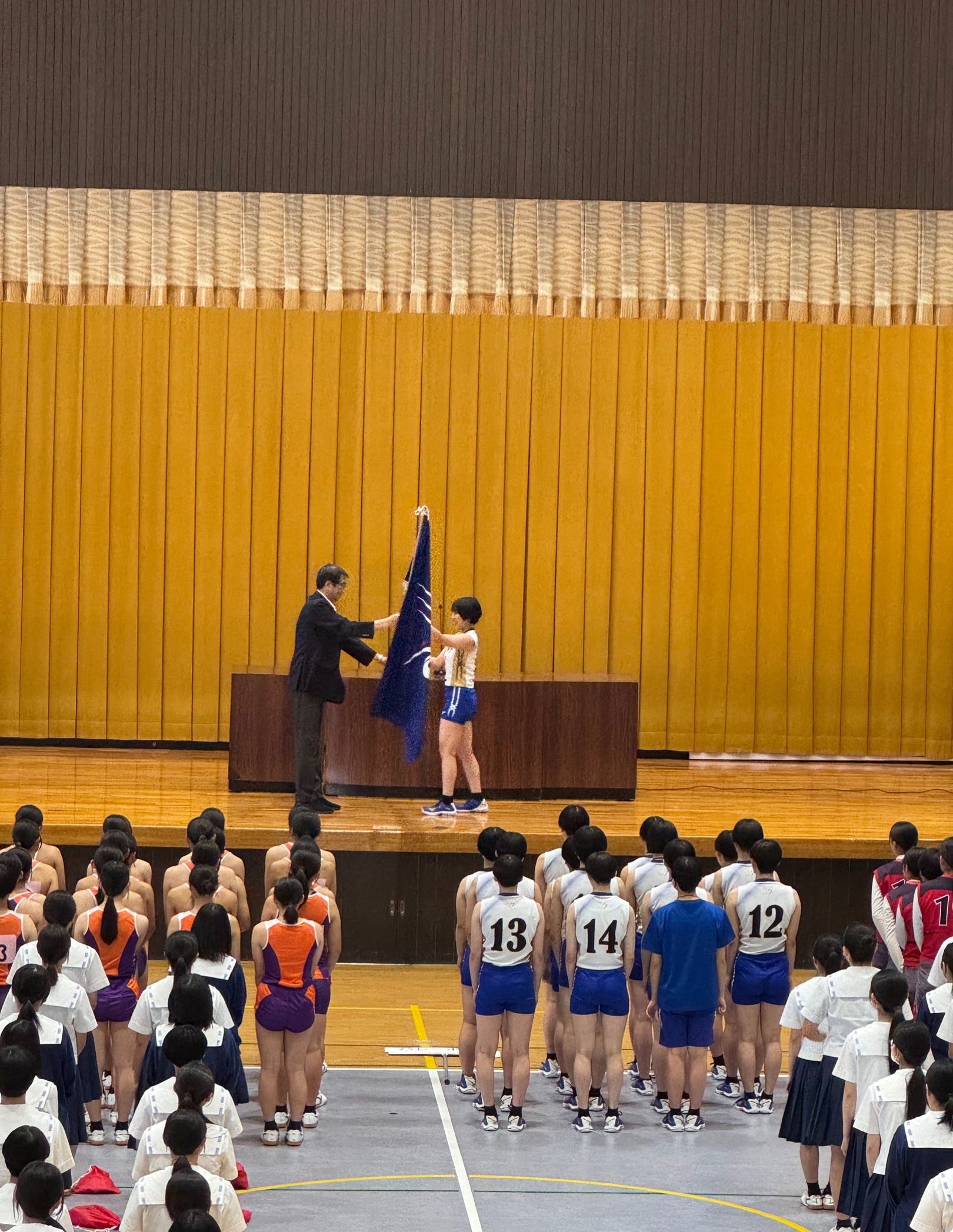 高総体推戴式が行われました